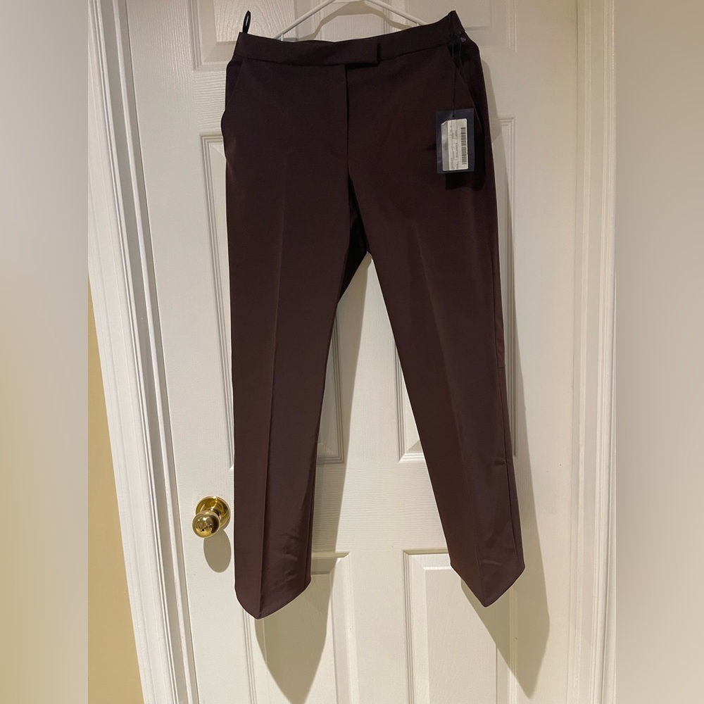 PRADA techno stretchy pants sz 42 IT burgundy color brand new with tag